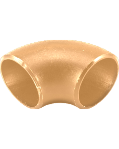 Seamless Copper Nickel Elbow 90SR OD 38 mm x 1.50 mm WT CuNi 90/10 - CUNI10FE1,6MN